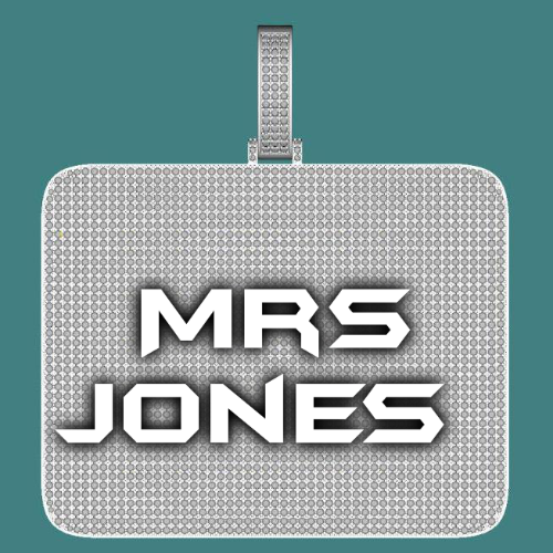 CUSTOM LETTER NECKLACE 3D BIG SQUARE