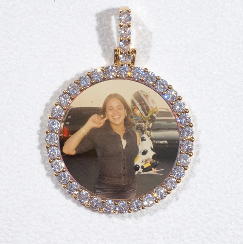 3D CIRCLE CUSTOM PICTURE PENDANT SMALL SIZE