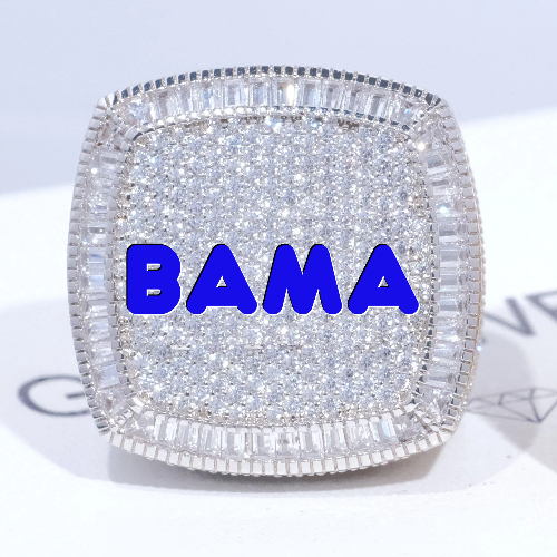 CUSTOM LETTER 3D ICED RING
