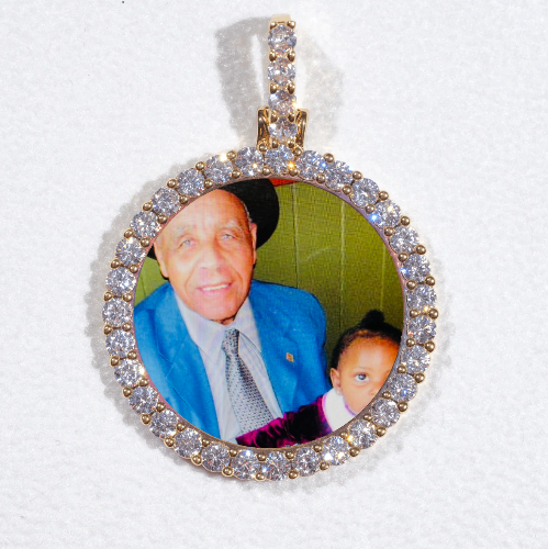3D CIRCLE CUSTOM PICTURE PENDANT SMALL SIZE