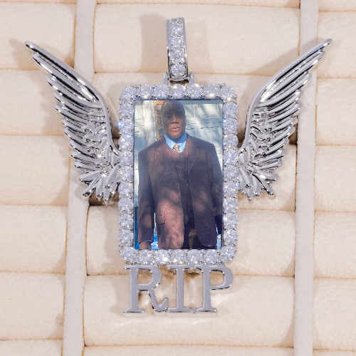 RIP WING 3D CUSTOM PICTURE PENDANT
