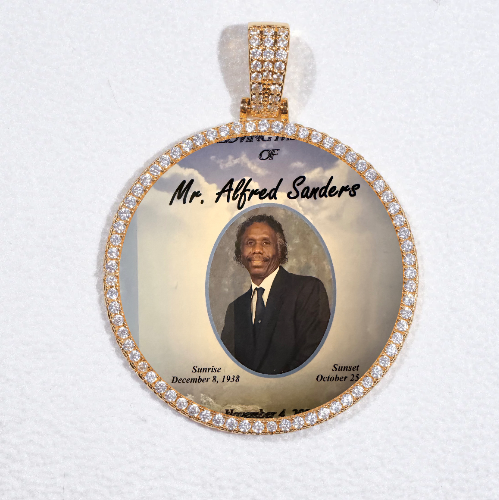 MEDIUM 3D CIRCLE CUSTOM PICTURE PENDANT
