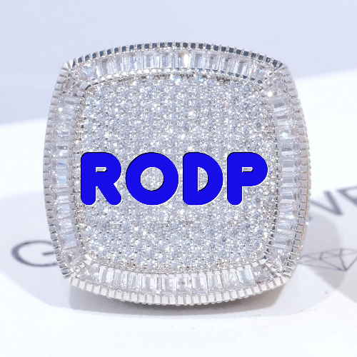 CUSTOM LETTER 3D ICED RING