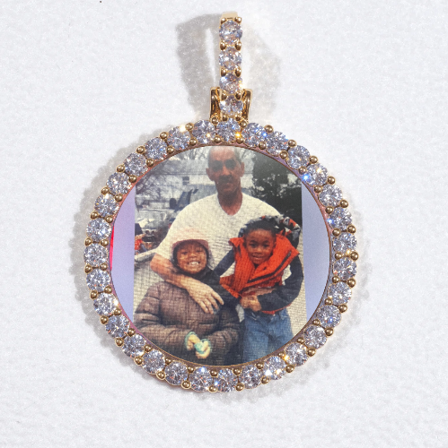 3D CIRCLE CUSTOM PICTURE PENDANT SMALL SIZE