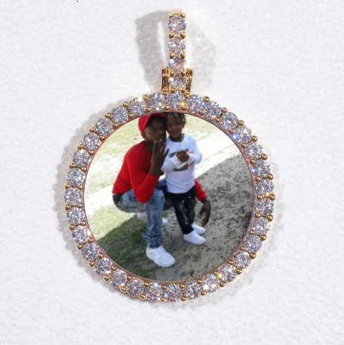 3D CIRCLE CUSTOM PICTURE PENDANT SMALL SIZE