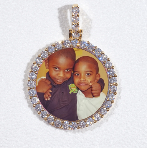 3D CIRCLE CUSTOM PICTURE PENDANT SMALL SIZE