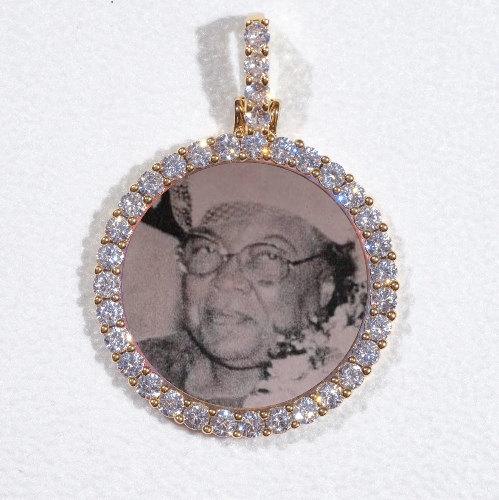 3D CIRCLE CUSTOM PICTURE PENDANT SMALL SIZE