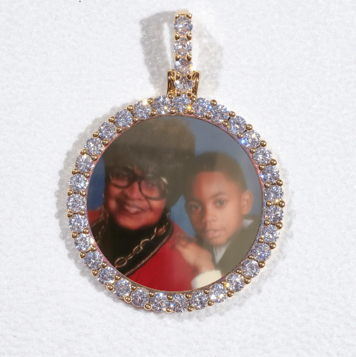 3D CIRCLE CUSTOM PICTURE PENDANT SMALL SIZE
