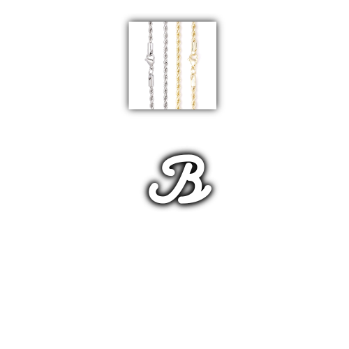 Script Custom Letter Necklace