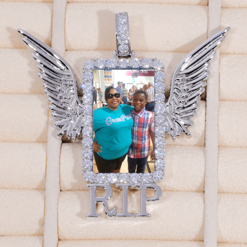 RIP WING 3D CUSTOM PICTURE PENDANT