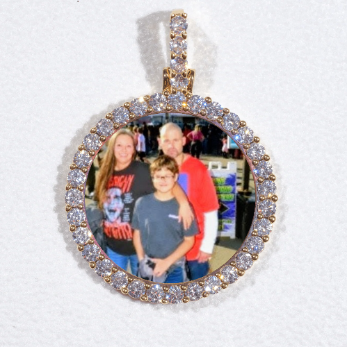 3D CIRCLE CUSTOM PICTURE PENDANT SMALL SIZE