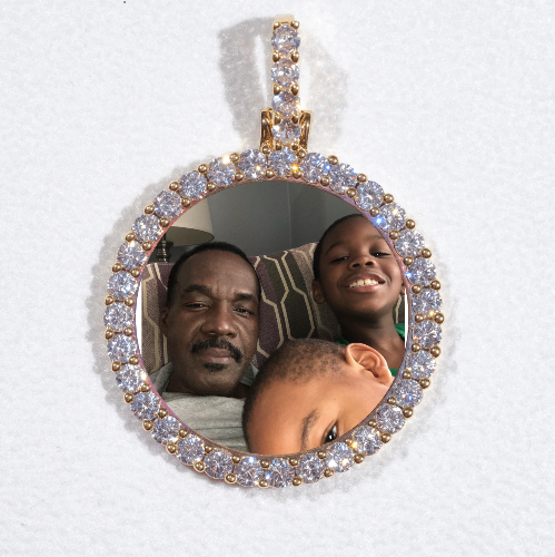 3D CIRCLE CUSTOM PICTURE PENDANT SMALL SIZE