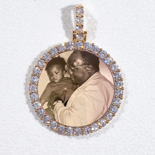 3D CIRCLE CUSTOM PICTURE PENDANT SMALL SIZE