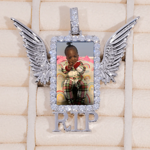 RIP WING 3D CUSTOM PICTURE PENDANT