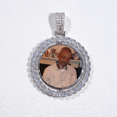 3D Spinning 2-Faced Custom Picture Pendant