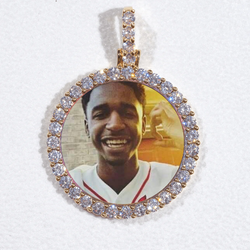 3D CIRCLE CUSTOM PICTURE PENDANT SMALL SIZE