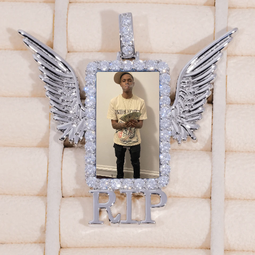 RIP WING 3D CUSTOM PICTURE PENDANT