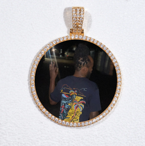 MEDIUM 3D CIRCLE CUSTOM PICTURE PENDANT