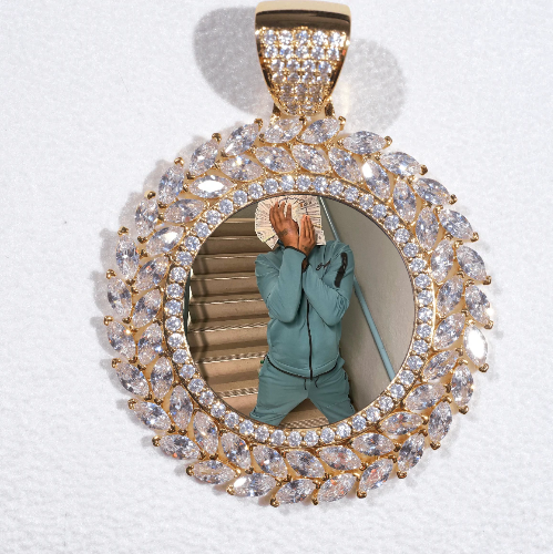 Large 3D Wheat Ear Custom Picture Pendant