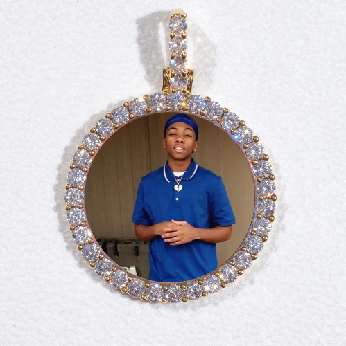 3D CIRCLE CUSTOM PICTURE PENDANT SMALL SIZE