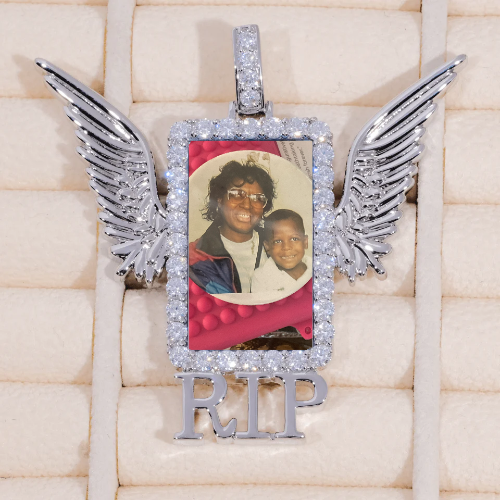 RIP WING 3D CUSTOM PICTURE PENDANT