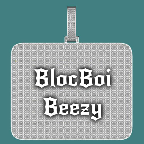 CUSTOM LETTER NECKLACE 3D BIG SQUARE