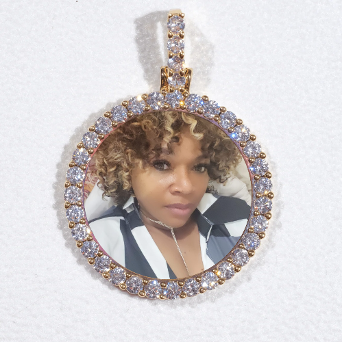 3D CIRCLE CUSTOM PICTURE PENDANT SMALL SIZE