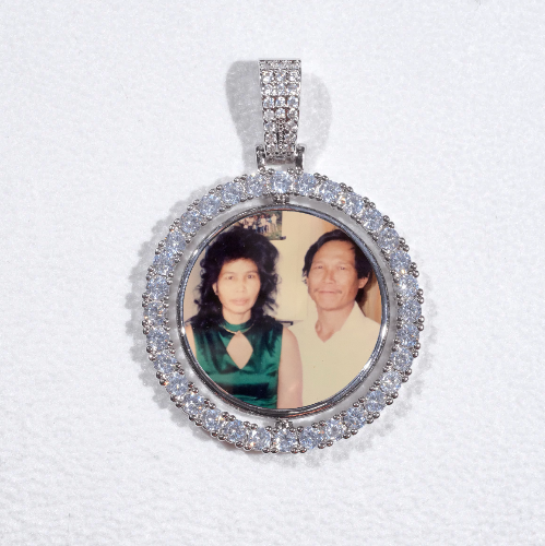 3D Spinning 2-Faced Custom Picture Pendant