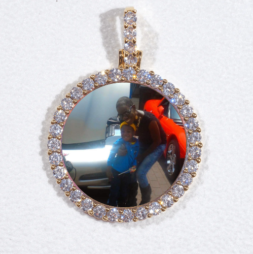 3D CIRCLE CUSTOM PICTURE PENDANT SMALL SIZE