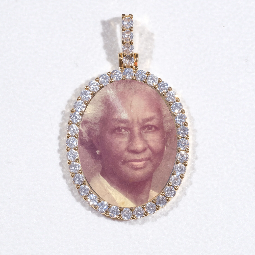 3D Oval Custom Picture Pendant