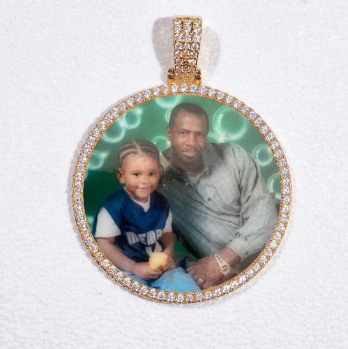 MEDIUM 3D CIRCLE CUSTOM PICTURE PENDANT
