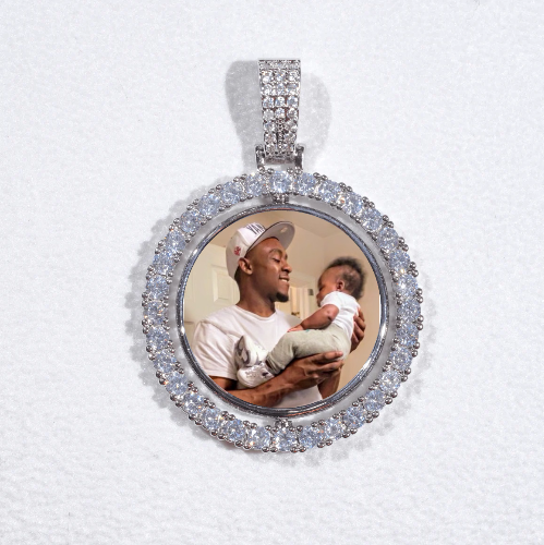 3D Spinning 2-Faced Custom Picture Pendant