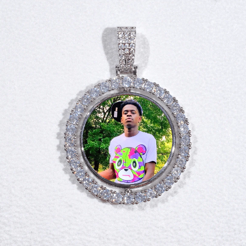 3D Spinning 2-Faced Custom Picture Pendant