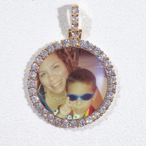 3D CIRCLE CUSTOM PICTURE PENDANT SMALL SIZE
