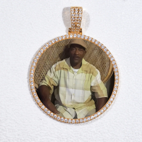 MEDIUM 3D CIRCLE CUSTOM PICTURE PENDANT