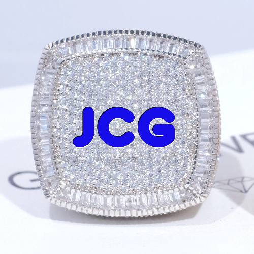 CUSTOM LETTER 3D ICED RING
