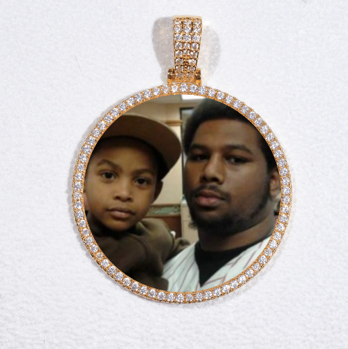 MEDIUM 3D CIRCLE CUSTOM PICTURE PENDANT
