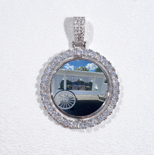 3D Spinning 2-Faced Custom Picture Pendant