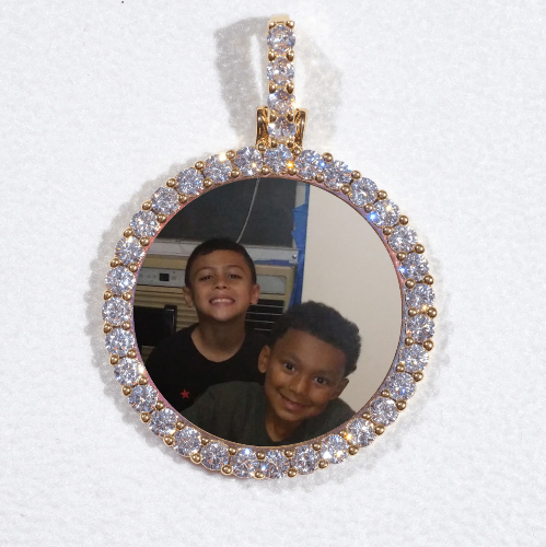 3D CIRCLE CUSTOM PICTURE PENDANT SMALL SIZE