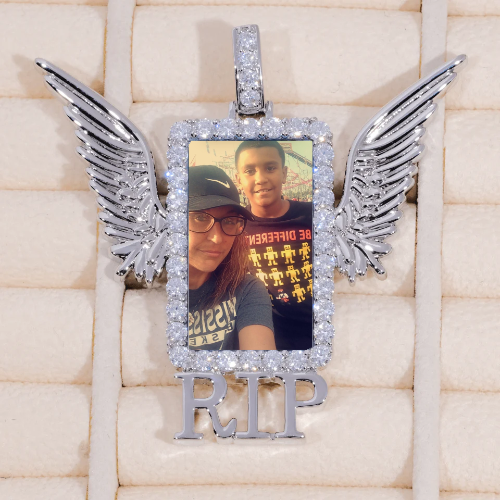 RIP WING 3D CUSTOM PICTURE PENDANT