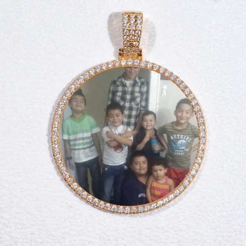 MEDIUM 3D CIRCLE CUSTOM PICTURE PENDANT