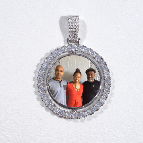 3D Spinning 2-Faced Custom Picture Pendant
