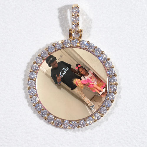 3D CIRCLE CUSTOM PICTURE PENDANT SMALL SIZE