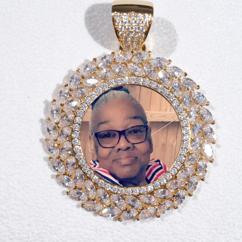Large 3D Wheat Ear Custom Picture Pendant