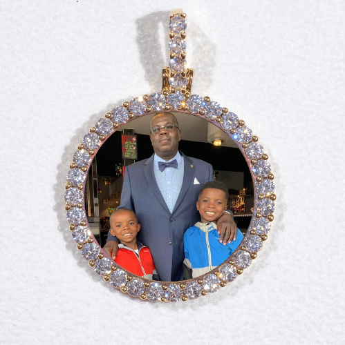 3D CIRCLE CUSTOM PICTURE PENDANT SMALL SIZE
