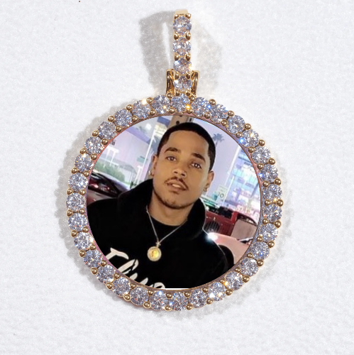 3D CIRCLE CUSTOM PICTURE PENDANT SMALL SIZE