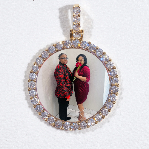 3D CIRCLE CUSTOM PICTURE PENDANT SMALL SIZE