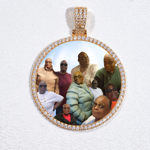 MEDIUM 3D CIRCLE CUSTOM PICTURE PENDANT