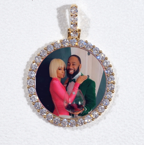 3D CIRCLE CUSTOM PICTURE PENDANT SMALL SIZE