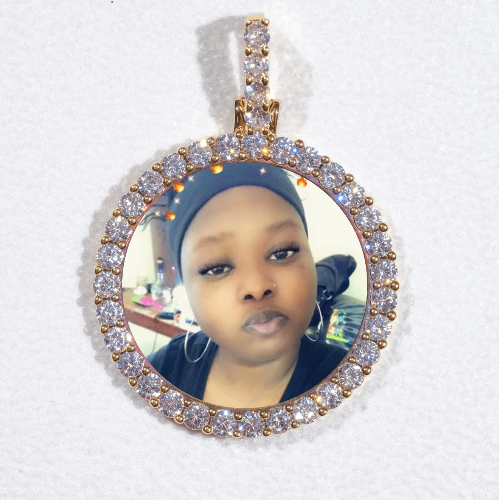 3D CIRCLE CUSTOM PICTURE PENDANT SMALL SIZE
